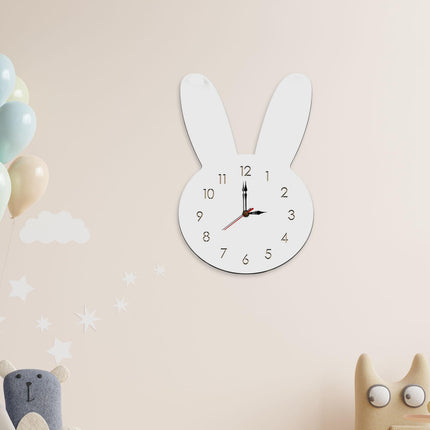 Silent Wall Clock Room Decorations Kids Wall Clock for Home Office Farmhouse white