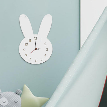 Silent Wall Clock Room Decorations Kids Wall Clock for Home Office Farmhouse white