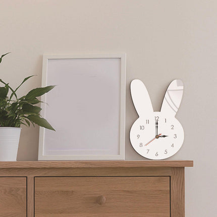 Silent Wall Clock Room Decorations Kids Wall Clock for Home Office Farmhouse white