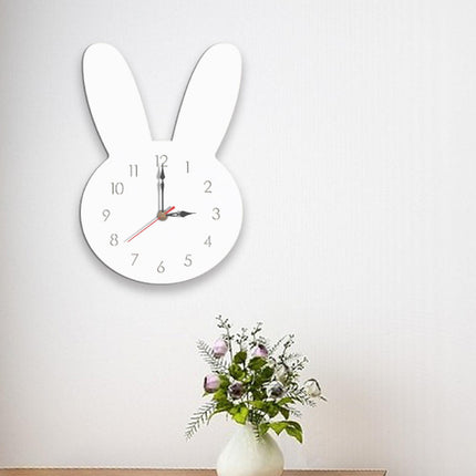 Silent Wall Clock Room Decorations Kids Wall Clock for Home Office Farmhouse white