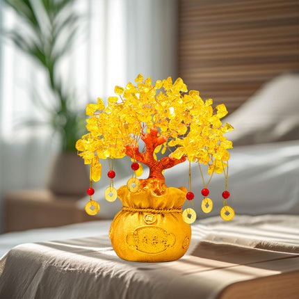 Money Tree Statue Aesthetic Table Art for Bookcase Birthday Gift Anniversary