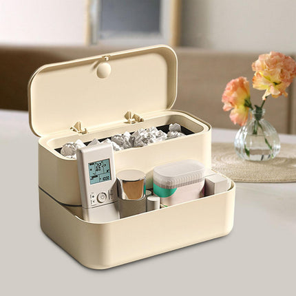 Makeup Organizer Holder Desktop Organizer Box for Dresser Undersink Bathroom A