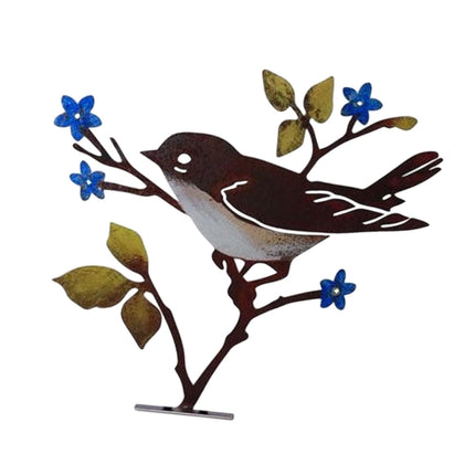 Metal Birds on Branch Birds Desktop Ornament for Indoor Tabletop Dining Room Style C