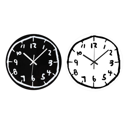 Acrylic Wall Clock Minimalist Gift Creative Ornament for Office Indoor Decor Black