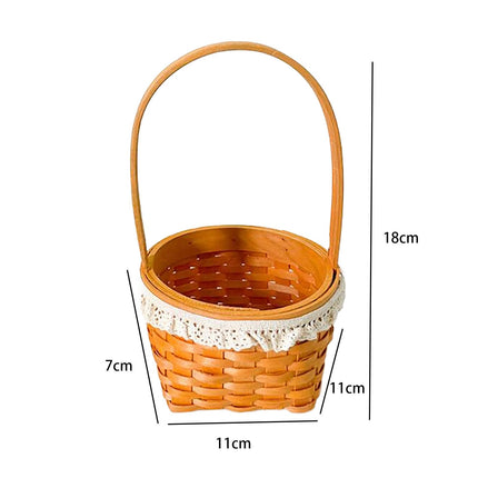 Handwoven Basket Easter Decoration Easter Basket for Party Favors Eggs