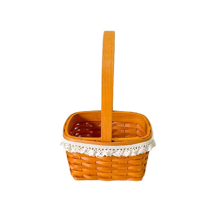 Handwoven Basket Easter Decoration Easter Basket for Party Favors Eggs