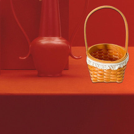 Handwoven Basket Easter Decoration Easter Basket for Party Favors Eggs
