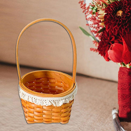 Handwoven Basket Easter Decoration Easter Basket for Party Favors Eggs