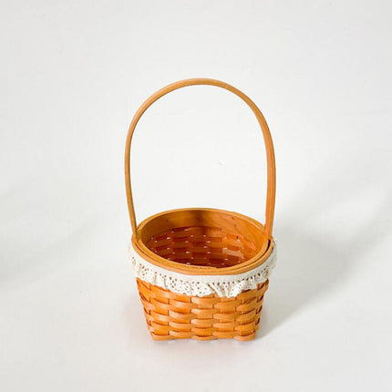 Handwoven Basket Easter Decoration Easter Basket for Party Favors Eggs