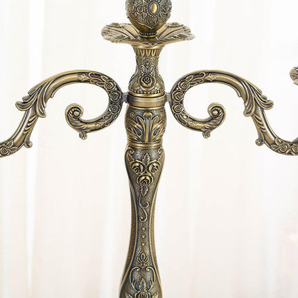 Metal Candlestick Gifts Pillar Candle Holder for Fireplace Banquet Christmas 1 Head