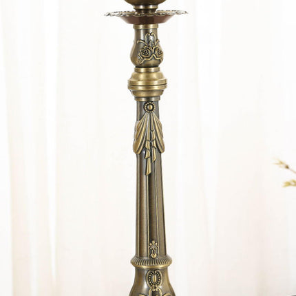 Metal Candlestick Gifts Pillar Candle Holder for Fireplace Banquet Christmas 1 Head