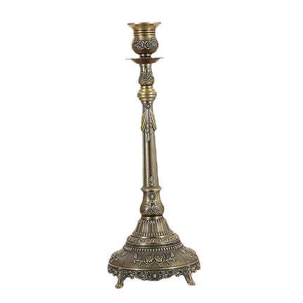 Metal Candlestick Gifts Pillar Candle Holder for Fireplace Banquet Christmas 1 Head