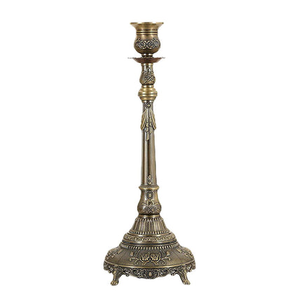 Metal Candlestick Gifts Pillar Candle Holder for Fireplace Banquet Christmas 1 Head