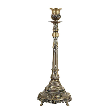 Metal Candlestick Gifts Pillar Candle Holder for Fireplace Banquet Christmas 1 Head