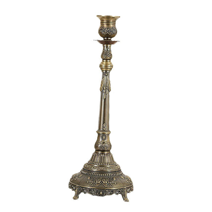 Metal Candlestick Gifts Pillar Candle Holder for Fireplace Banquet Christmas 1 Head