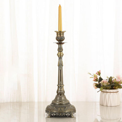 Metal Candlestick Gifts Pillar Candle Holder for Fireplace Banquet Christmas 1 Head