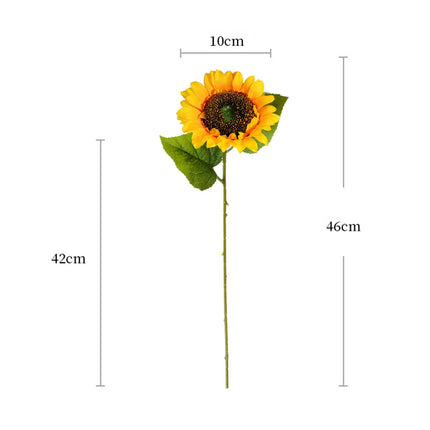 3Pcs Fake Sunflowers Bouquet for Baby Shower Spring Decor Wedding Decoration Yellow