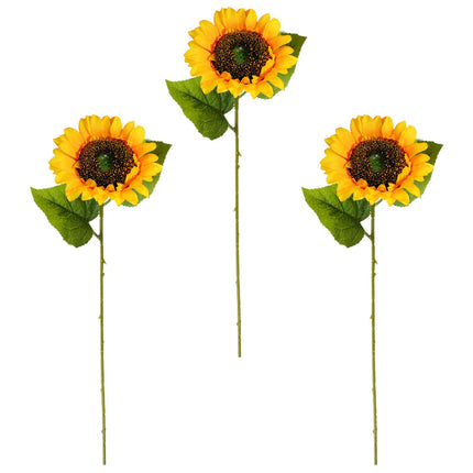 3Pcs Fake Sunflowers Bouquet for Baby Shower Spring Decor Wedding Decoration Yellow