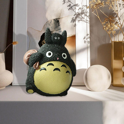 Totoro Statue Piggy Bank Cartoon Money Bank Birthday Gift Tabletop Ornament