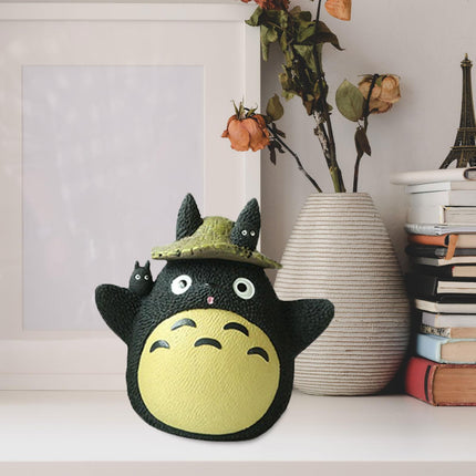 Totoro Statue Piggy Bank Cartoon Money Bank Birthday Gift Tabletop Ornament