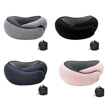 Airplane Travel Pillow Plane Accessories Headrest for Office Train Traveling Gray
