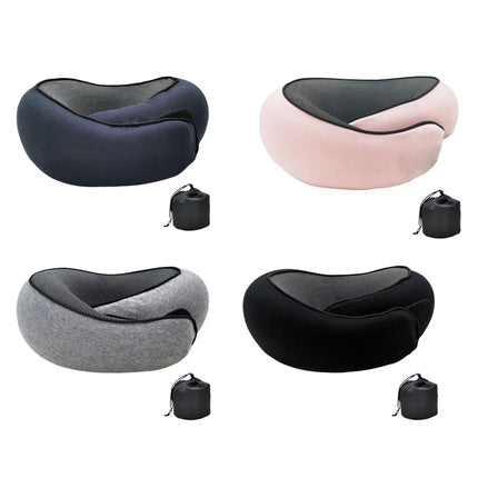 Airplane Travel Pillow Plane Accessories Headrest for Office Train Traveling Gray