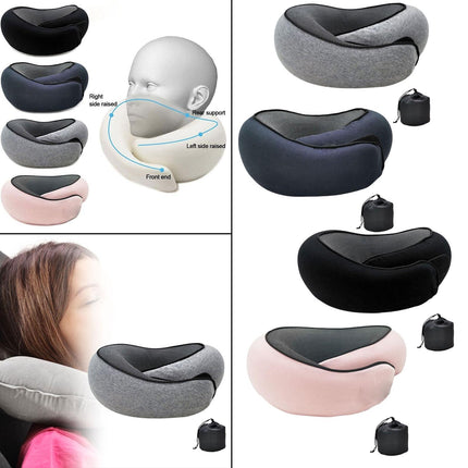 Airplane Travel Pillow Plane Accessories Headrest for Office Train Traveling Gray
