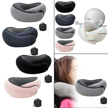 Airplane Travel Pillow Plane Accessories Headrest for Office Train Traveling Gray
