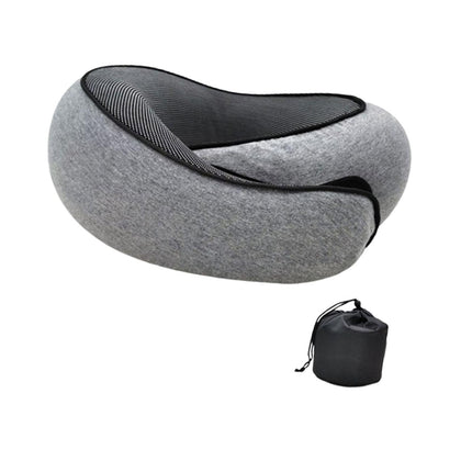 Airplane Travel Pillow Plane Accessories Headrest for Office Train Traveling Gray