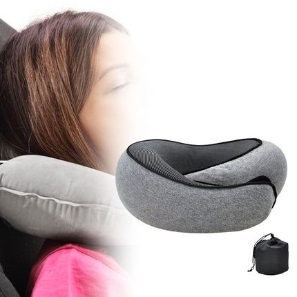 Airplane Travel Pillow Plane Accessories Headrest for Office Train Traveling Gray