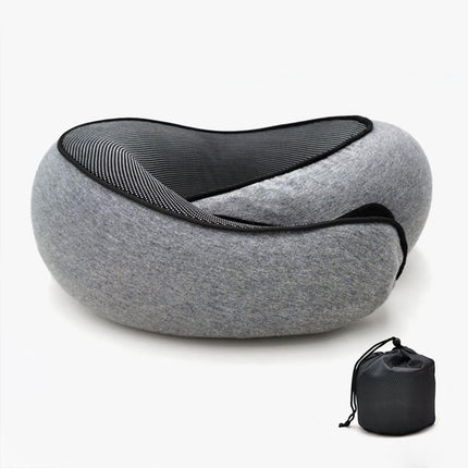 Airplane Travel Pillow Plane Accessories Headrest for Office Train Traveling Gray