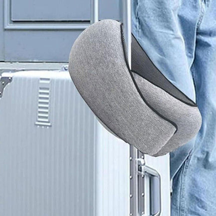 Airplane Travel Pillow Plane Accessories Headrest for Office Train Traveling Gray