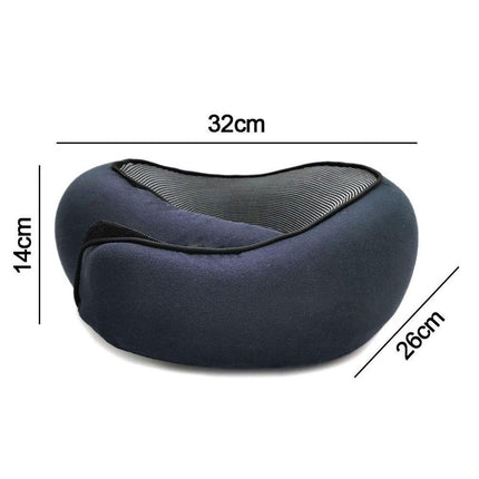 Airplane Travel Pillow Plane Accessories Headrest for Office Train Traveling Navy Blue