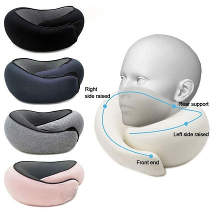 Airplane Travel Pillow Plane Accessories Headrest for Office Train Traveling Navy Blue