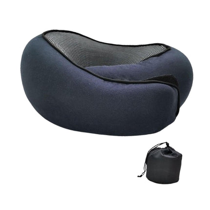 Airplane Travel Pillow Plane Accessories Headrest for Office Train Traveling Navy Blue