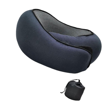 Airplane Travel Pillow Plane Accessories Headrest for Office Train Traveling Navy Blue