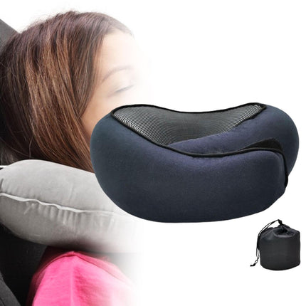 Airplane Travel Pillow Plane Accessories Headrest for Office Train Traveling Navy Blue