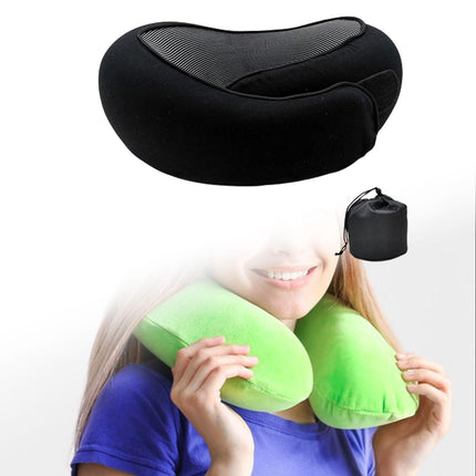Airplane Travel Pillow Plane Accessories Headrest for Office Train Traveling Black