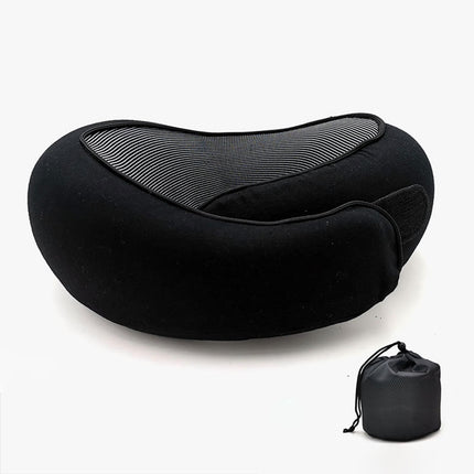 Airplane Travel Pillow Plane Accessories Headrest for Office Train Traveling Black
