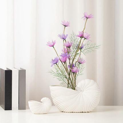 Ceramic Flower Vase Minimalist Plant Pot Holder for Entryway Desk Side Table S