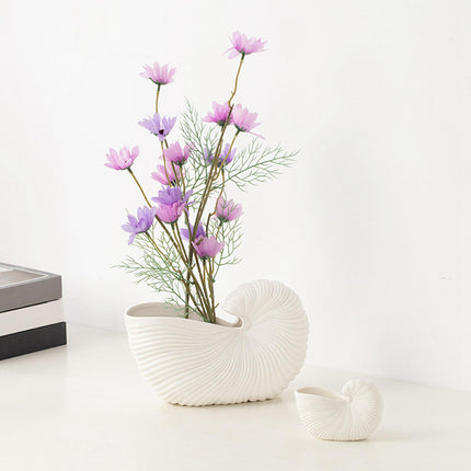 Ceramic Flower Vase Minimalist Plant Pot Holder for Entryway Desk Side Table L