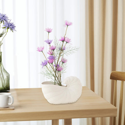 Ceramic Flower Vase Minimalist Plant Pot Holder for Entryway Desk Side Table L