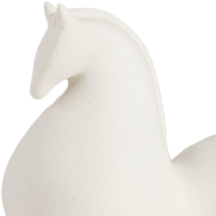 Animal Figurine Ceramic Horse Sculpture for Bookcase Table Houseearming Gift 15cmx7cmx15.5cm