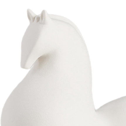 Animal Figurine Ceramic Horse Sculpture for Bookcase Table Houseearming Gift 21cmx9.5cmx23cm