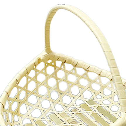 Handwoven Fruit Basket Holder Rustic Food Storage for Living Room Home Table Large