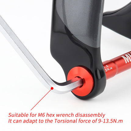 Bike Fork Mount thru Axle Repair Parts for Riding Outdoor Road Mountain Bike Red 123mm