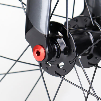 Bike Fork Mount thru Axle Repair Parts for Riding Outdoor Road Mountain Bike Red 123mm