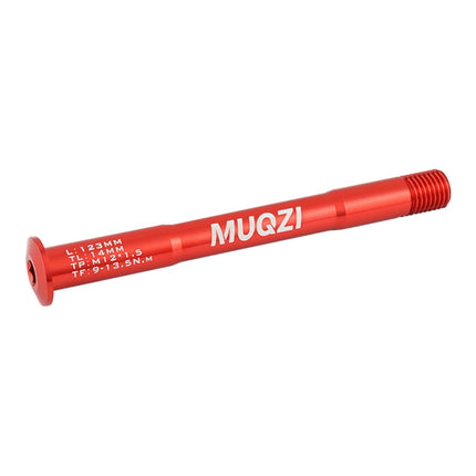 Bike Fork Mount thru Axle Repair Parts for Riding Outdoor Road Mountain Bike Red 123mm