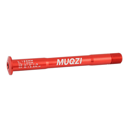 Bike Fork Mount thru Axle Repair Parts for Riding Outdoor Road Mountain Bike Red 123mm