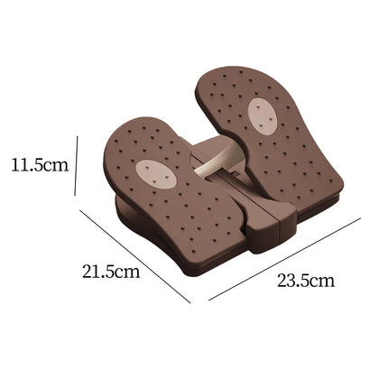 Mimi Foot Stepper Machine Household Stair Stepper for Home Bedroom Gym Floor brown
